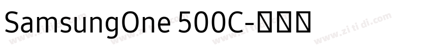 SamsungOne 500C字体转换